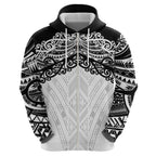 New Zealand Koru Fern Custom Hoodie Simple Taniko Motif