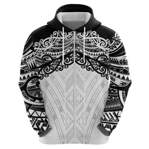 New Zealand Koru Fern Custom Hoodie Simple Taniko Motif