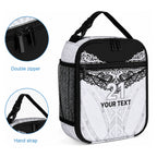 New Zealand Koru Fern Custom Lunch Bag Simple Taniko Motif