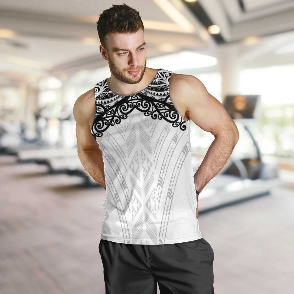 New Zealand Koru Fern Custom Men Tank Top Simple Taniko Motif