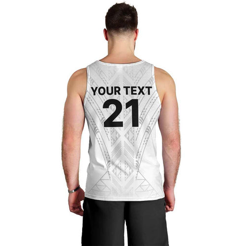 New Zealand Koru Fern Custom Men Tank Top Simple Taniko Motif