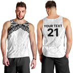 New Zealand Koru Fern Custom Men Tank Top Simple Taniko Motif