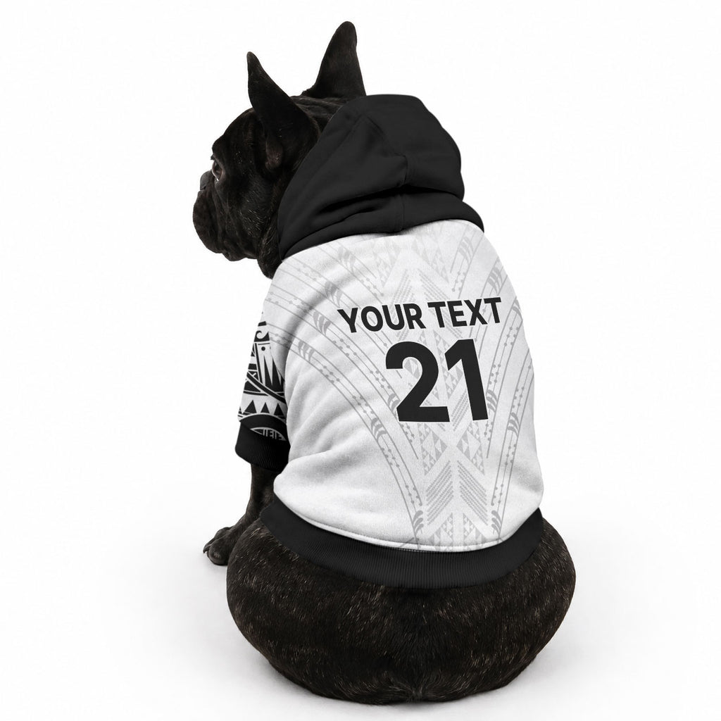 New Zealand Koru Fern Custom Pet Hoodie Simple Taniko Motif