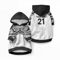 New Zealand Koru Fern Custom Pet Hoodie Simple Taniko Motif
