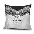New Zealand Koru Fern Custom Pillow Cover Simple Taniko Motif - Aussie Hoodie