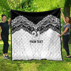 New Zealand Koru Fern Custom Quilt Simple Taniko Motif