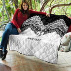 New Zealand Koru Fern Custom Quilt Simple Taniko Motif