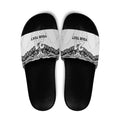 New Zealand Koru Fern Custom Slide Sandals Simple Taniko Motif - Aussie Hoodie