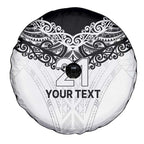 New Zealand Koru Fern Custom Spare Tire Cover Simple Taniko Motif