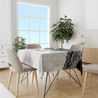 New Zealand Koru Fern Custom Tablecloth Simple Taniko Motif