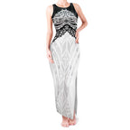 New Zealand Koru Fern Custom Tank Maxi Dress Simple Taniko Motif