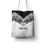 New Zealand Koru Fern Custom Tote Bag Simple Taniko Motif - Aussie Hoodie