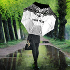 New Zealand Koru Fern Custom Umbrella Simple Taniko Motif - Aussie Hoodie