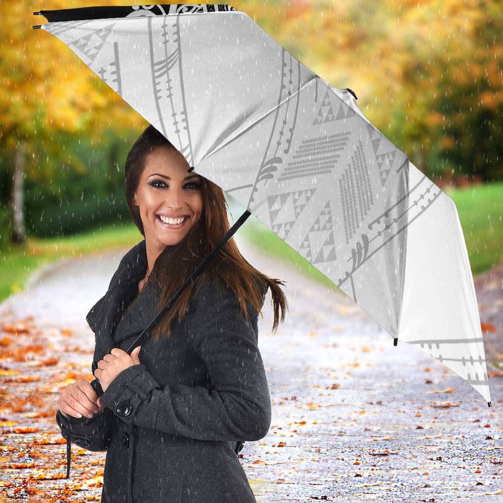 New Zealand Koru Fern Custom Umbrella Simple Taniko Motif - Aussie Hoodie