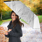 New Zealand Koru Fern Custom Umbrella Simple Taniko Motif - Aussie Hoodie