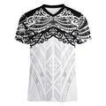 New Zealand Koru Fern Custom Women V-Neck T-Shirt Simple Taniko Motif