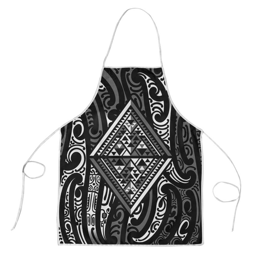 New Zealand Maori Taniko Apron Black Kowhaiwhai Puhoro - Aussie Hoodie