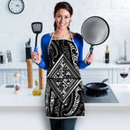 New Zealand Maori Taniko Apron Black Kowhaiwhai Puhoro - Aussie Hoodie
