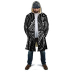 New Zealand Maori Taniko Cloak Black Kowhaiwhai Puhoro - Aussie Hoodie