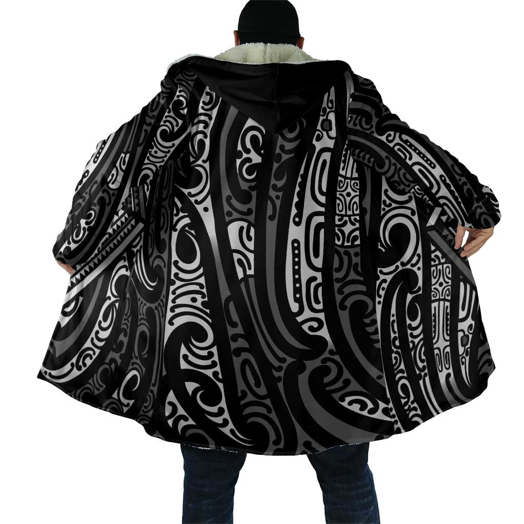 New Zealand Maori Taniko Cloak Black Kowhaiwhai Puhoro - Aussie Hoodie