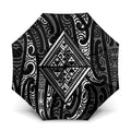 New Zealand Maori Taniko Umbrella Black Kowhaiwhai Puhoro - Aussie Hoodie