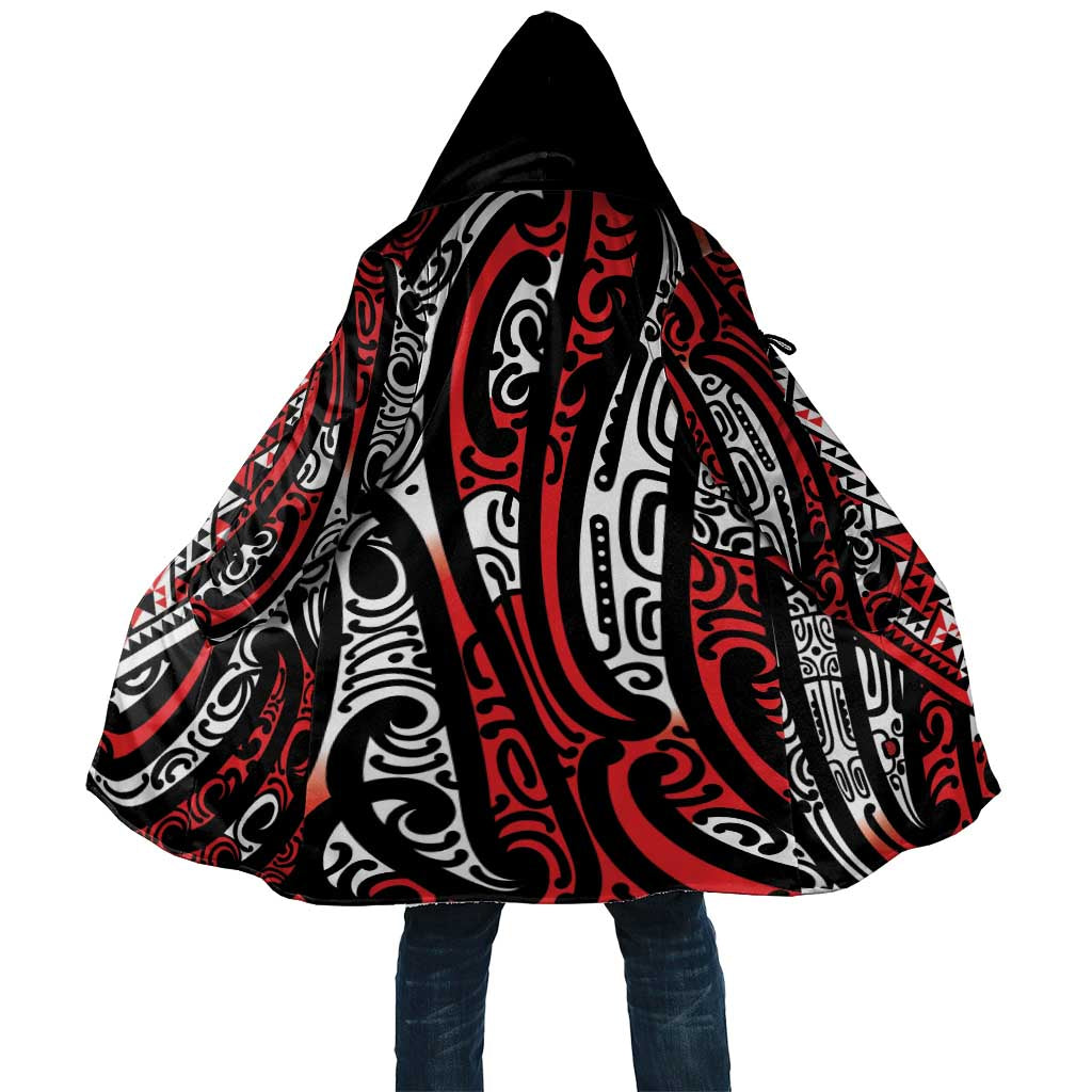 New Zealand Maori Taniko Cloak Red Kowhaiwhai Puhoro - Aussie Hoodie