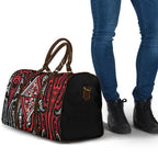 New Zealand Maori Taniko Travel Bag Red Kowhaiwhai Puhoro - Aussie Hoodie