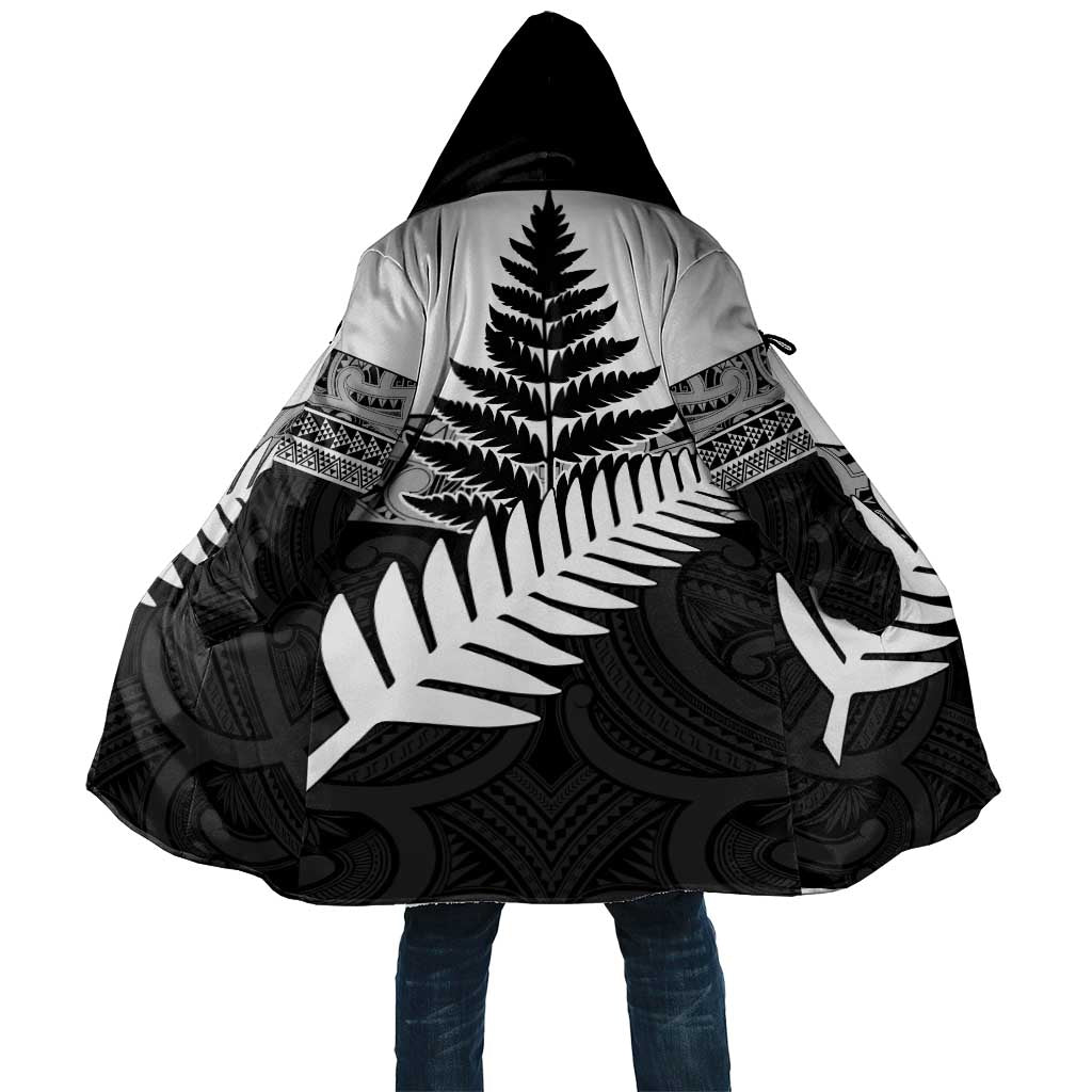 New Zealand Silver Fern Cloak Maori Koru Mixed Taniko Pattern - Aussie Hoodie