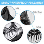 New Zealand Silver Fern Spare Tire Cover Maori Koru Mixed Taniko Pattern