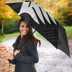 New Zealand Silver Fern Umbrella Maori Koru Mixed Taniko Pattern - Aussie Hoodie