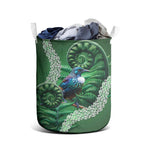 Tui Bird Koru Silver Fern Aotearoa Laundry Basket