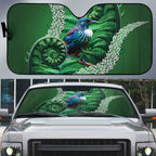 Tui Bird Koru Silver Fern Aotearoa Auto Sun Shade