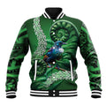 Tui Bird Koru Silver Fern Aotearoa Baseball Jacket
