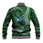 Tui Bird Koru Silver Fern Aotearoa Baseball Jacket