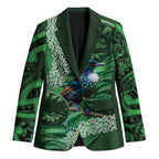 Tui Bird Koru Silver Fern Aotearoa Blazer