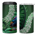 Tui Bird Koru Silver Fern Aotearoa 4 in 1 Can Cooler Tumbler