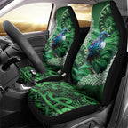 Tui Bird Koru Silver Fern Aotearoa Car Seat Cover