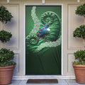 Tui Bird Koru Silver Fern Aotearoa Door Cover
