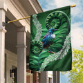 Tui Bird Koru Silver Fern Aotearoa Garden Flag
