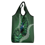 Tui Bird Koru Silver Fern Aotearoa Grocery Bag
