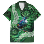 Tui Bird Koru Silver Fern Aotearoa Hawaiian Shirt