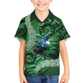 Tui Bird Koru Silver Fern Aotearoa Kid Hawaiian Shirt