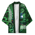 Tui Bird Koru Silver Fern Aotearoa Kimono