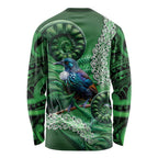 Tui Bird Koru Silver Fern Aotearoa Long Sleeve Shirt