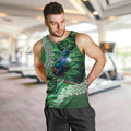 Tui Bird Koru Silver Fern Aotearoa Men Tank Top