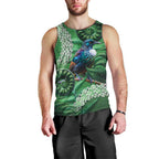 Tui Bird Koru Silver Fern Aotearoa Men Tank Top
