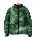 Tui Bird Koru Silver Fern Aotearoa Padded Jacket