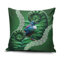 Tui Bird Koru Silver Fern Aotearoa Pillow Cover