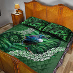Tui Bird Koru Silver Fern Aotearoa Quilt Bed Set
