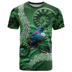 Tui Bird Koru Silver Fern Aotearoa T Shirt